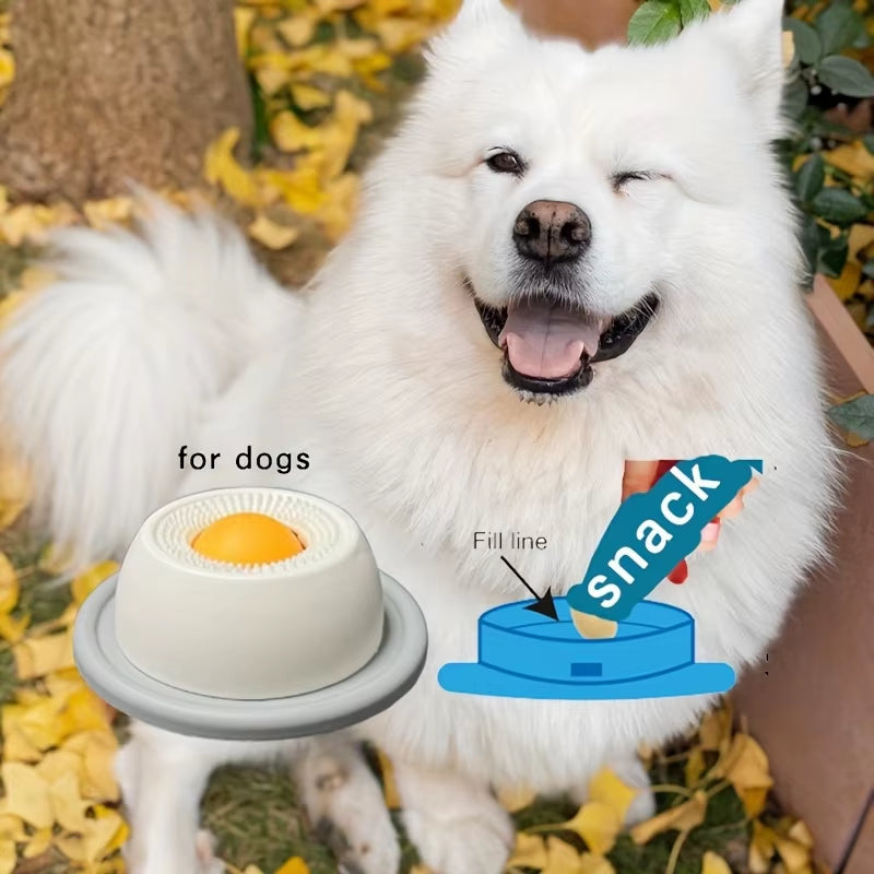 Dog Cat Licking Mat with Suction Cups Slow Feeder Interactive Toy for Yogurt Anti-Spill Bite Resistant Silicone Licking Mat
